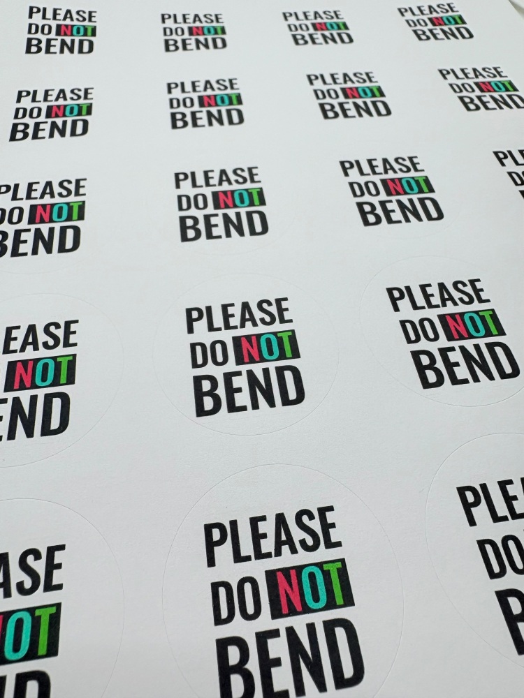 PLEASE DO NOT BEND BUSINESS 24PC SHEET