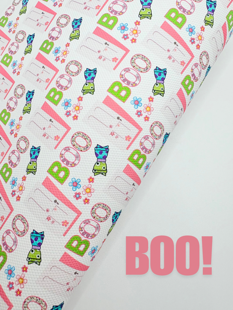 1629 - Boo's Door monster inspired printed canvas fabric sheet