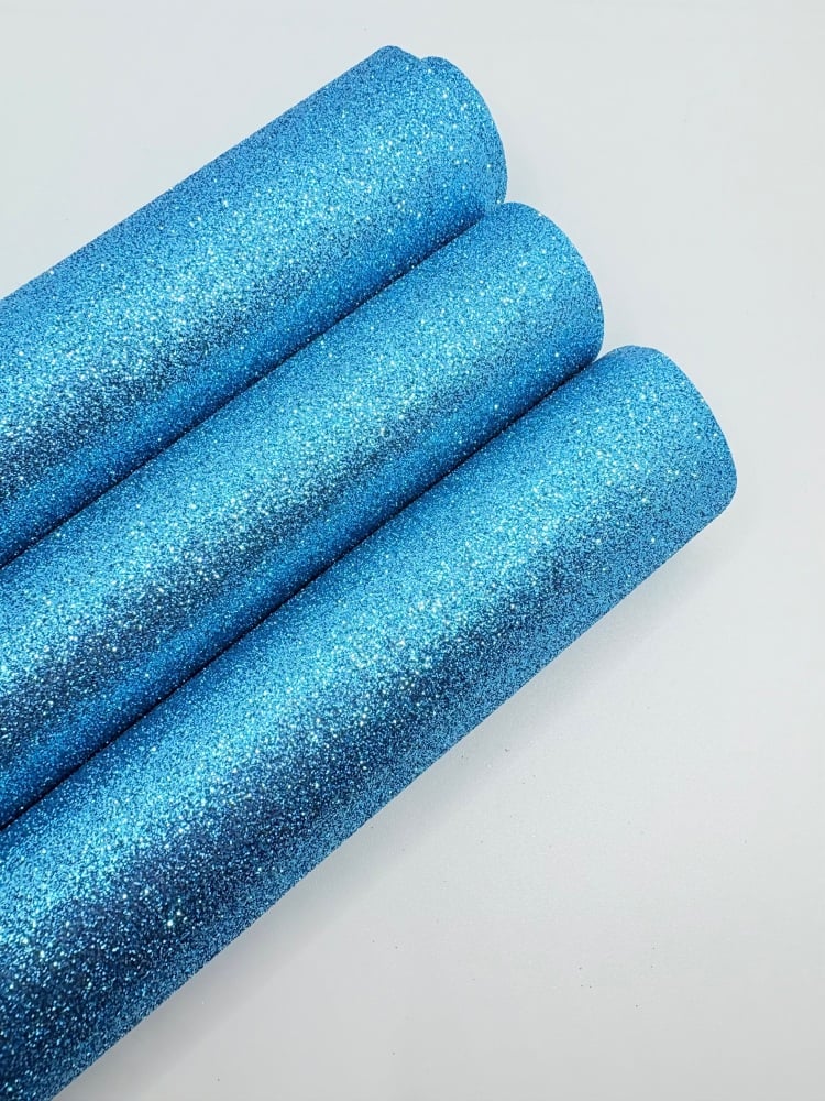 LUXURY - Blue Fine Glitter Fabric