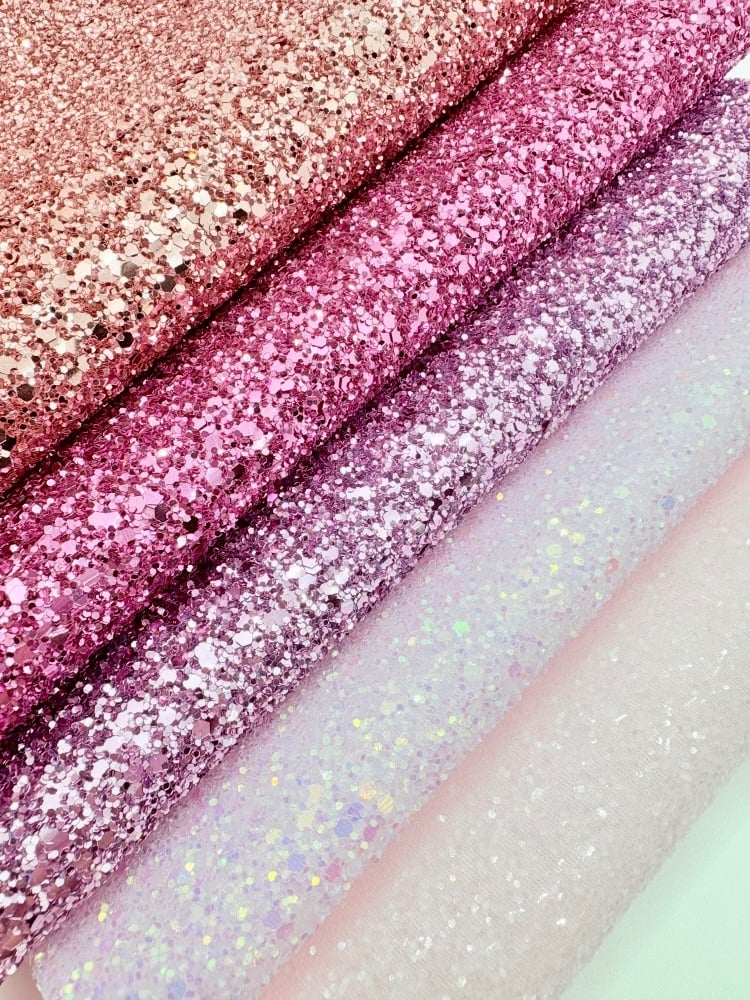 A5 The Pinks - Luxury chunky glitter bundle