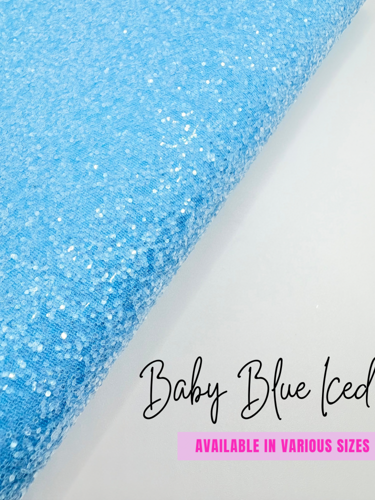 LUXURY - Baby Blue Iced Chunky Glitter