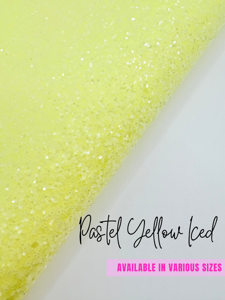 LUXURY - Pastel Yellow Iced Chunky Glitter