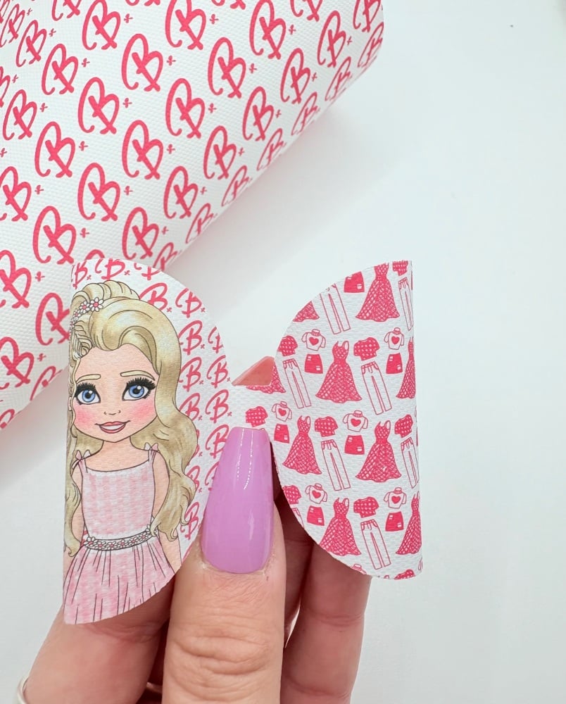 Barbie inspired Dress me up pre cut bow loop