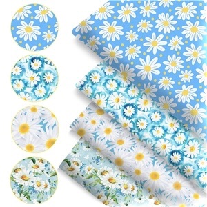 Daisy Spring Printed Poly cotton Fabric 50cm x 45cm