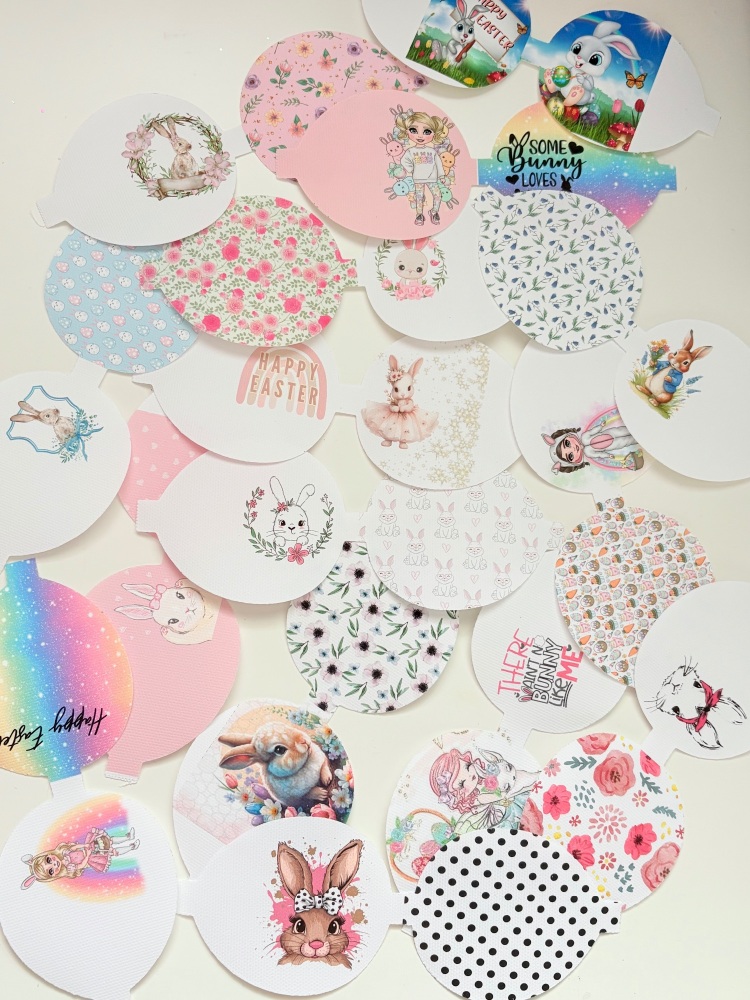 PACK 4 - Easter inspired Pre cut bow loop pack