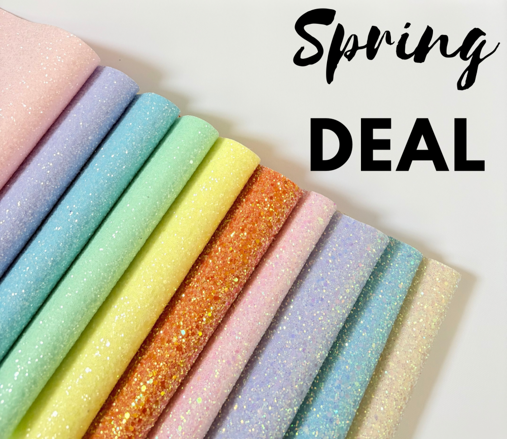 Spring range chunky glitter XL A5 Bundle - TENNER TUESDAY BUNDLE