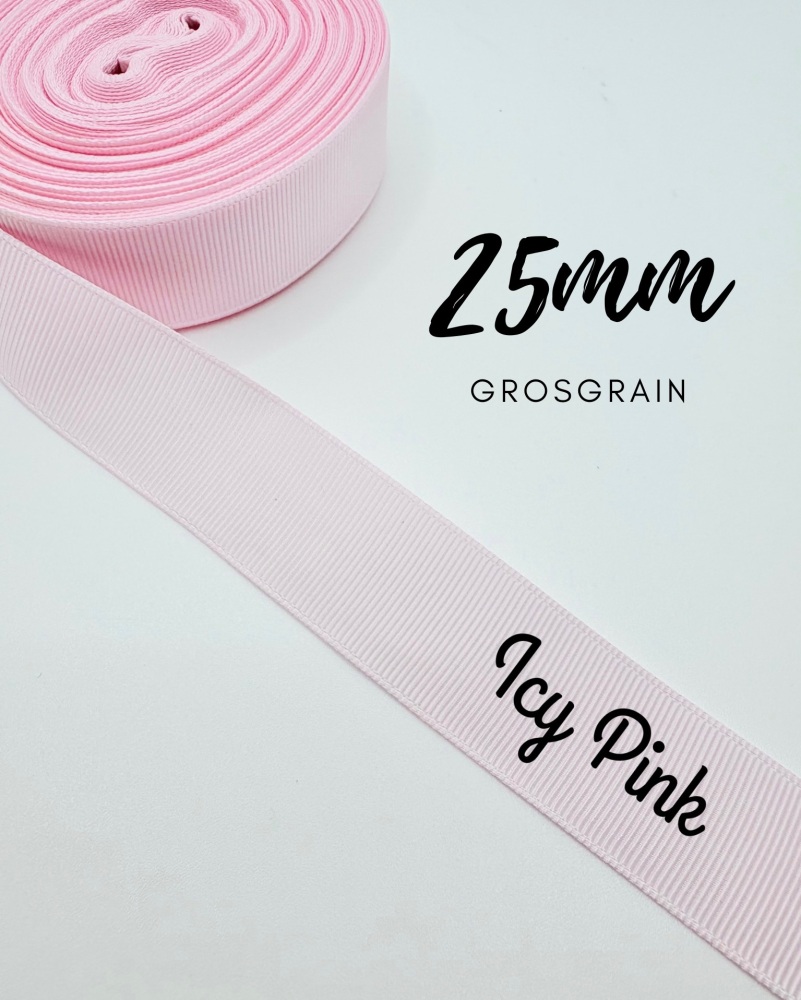 103 Icy Pink Grosgrain Plain Grosgrain ribbon