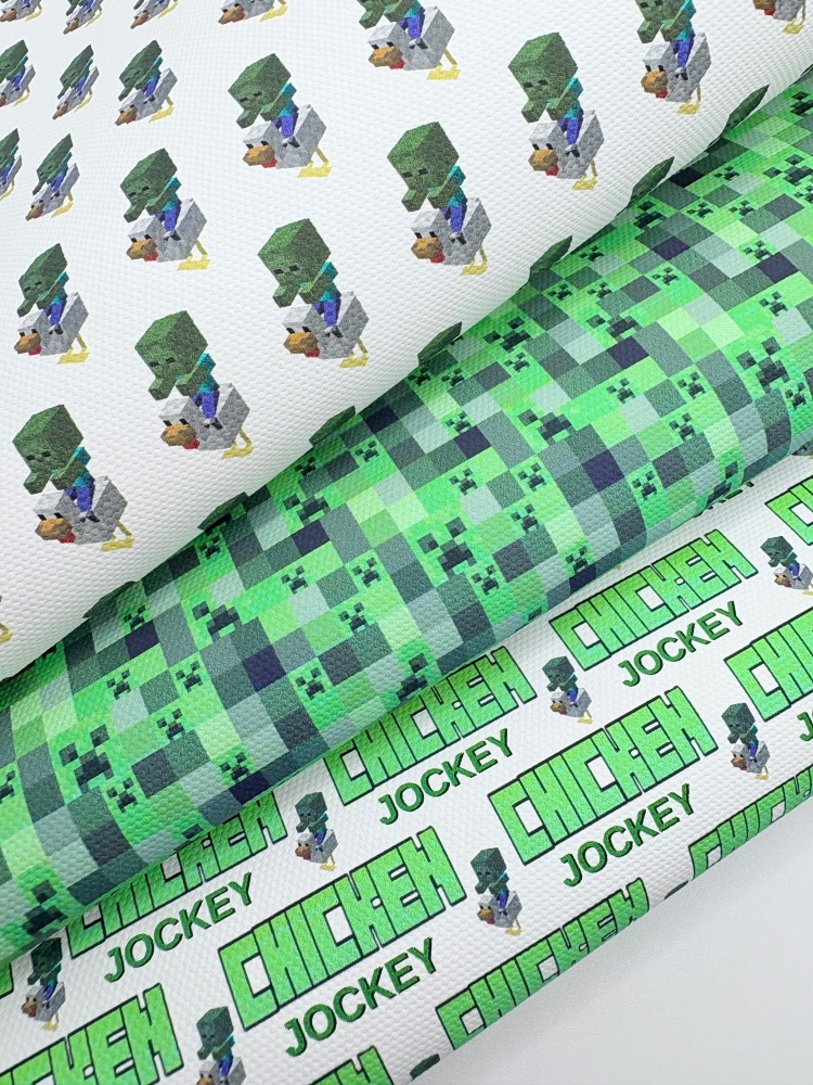 Chicken Jockey Minecraft printed fiver friday bundle