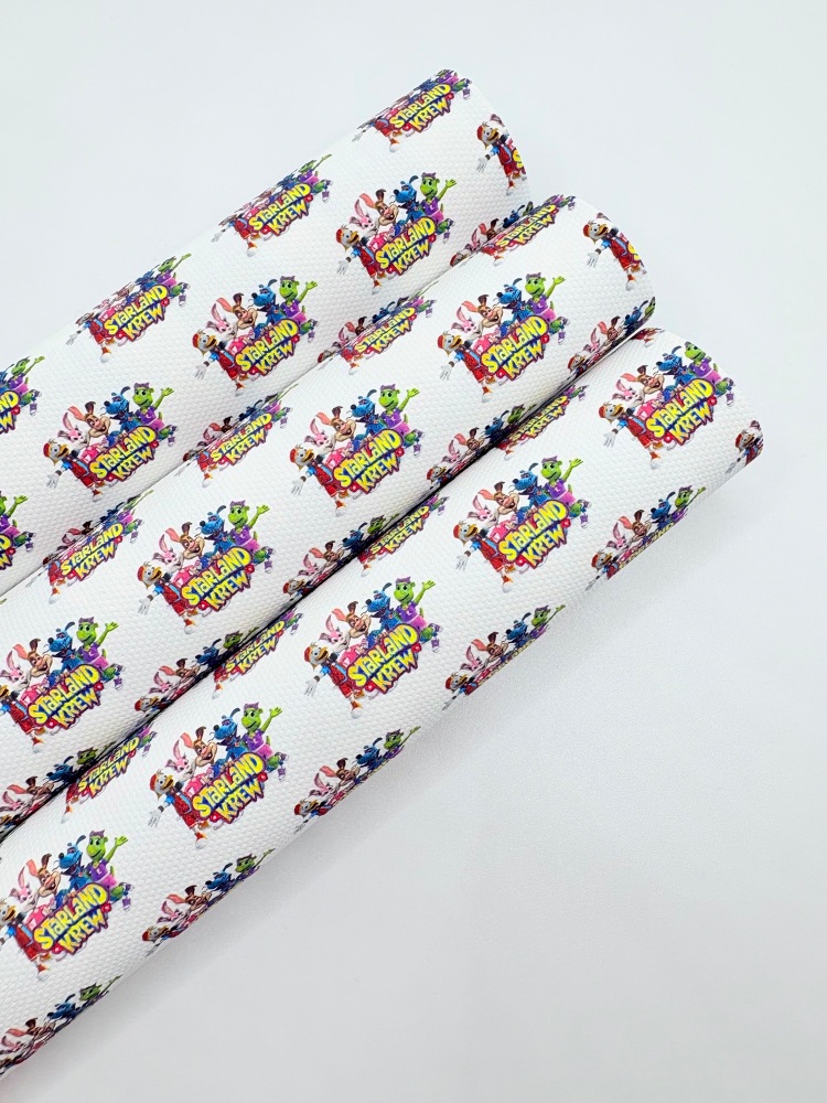 1696 - Starland Krew printed canvas fabric sheet