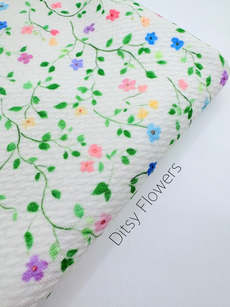 Ditsy Flowers Bullet Fabric