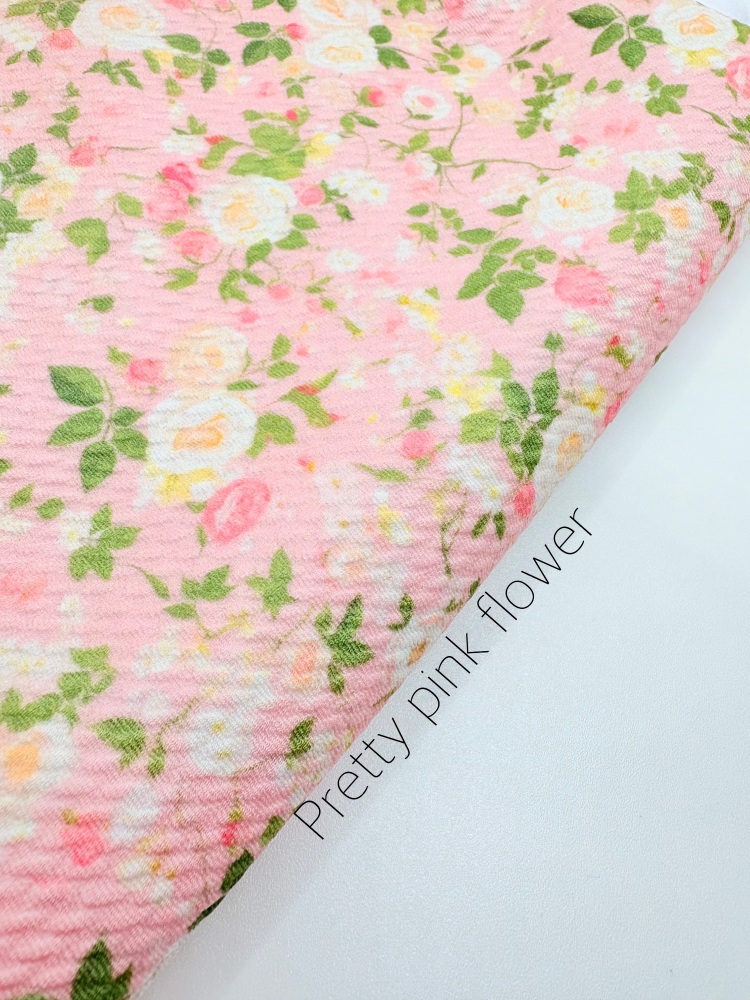 Pretty pink flower Bullet Fabric