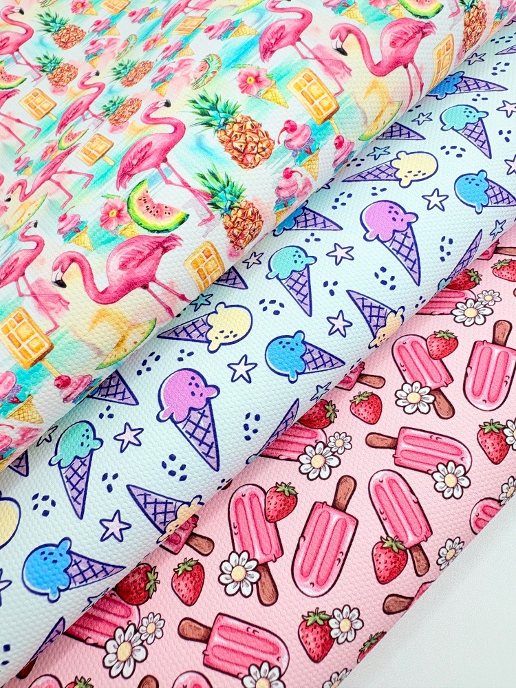 Summer popsicle ice cream printed canvas fiver friday bundle
