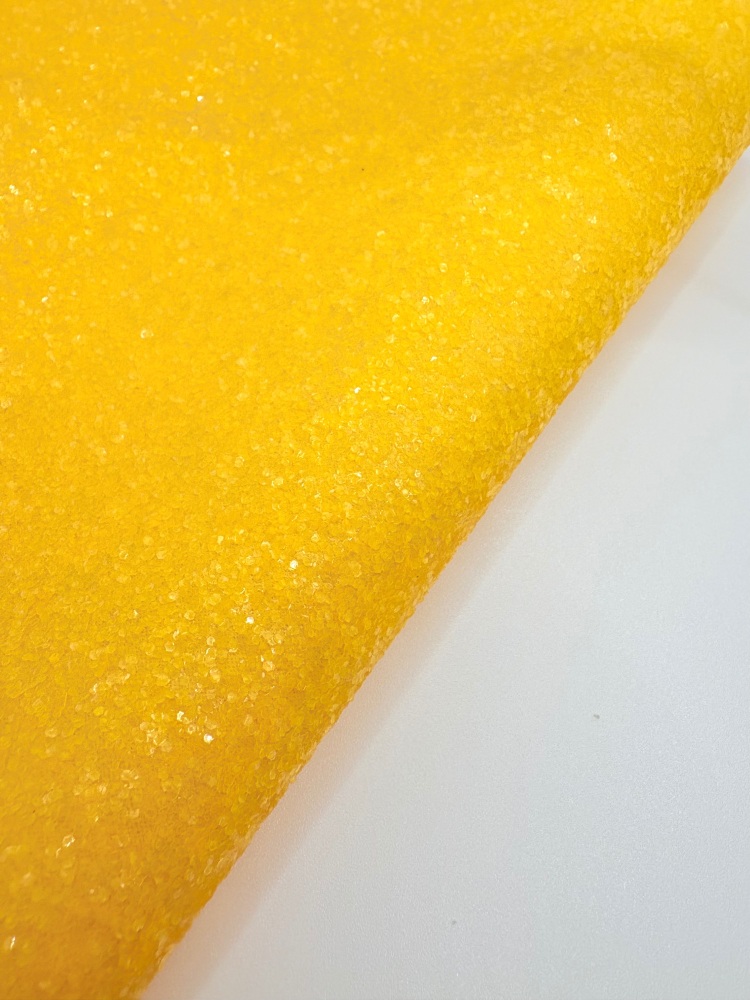 LUXURY - Mustard yellow Iced Chunky Glitter