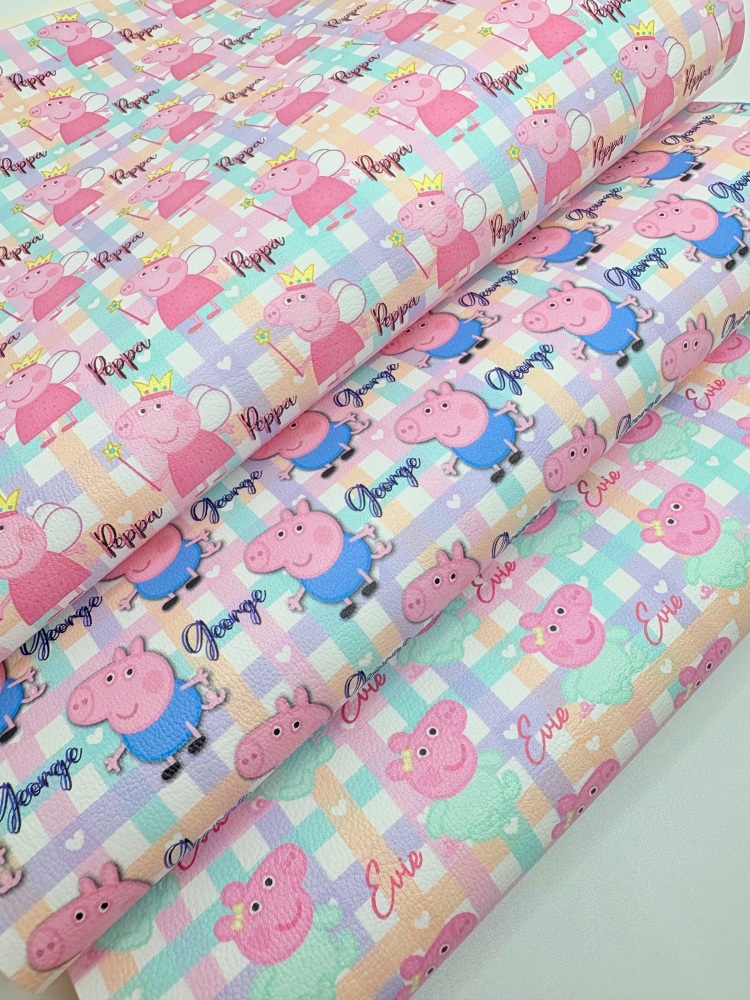 1769 - Pig Edition printed canvas fabric sheet