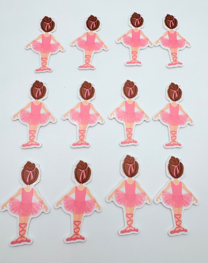 Limited edition Backwards ballerina Dress Girl embellishment resin flatback embellishment
