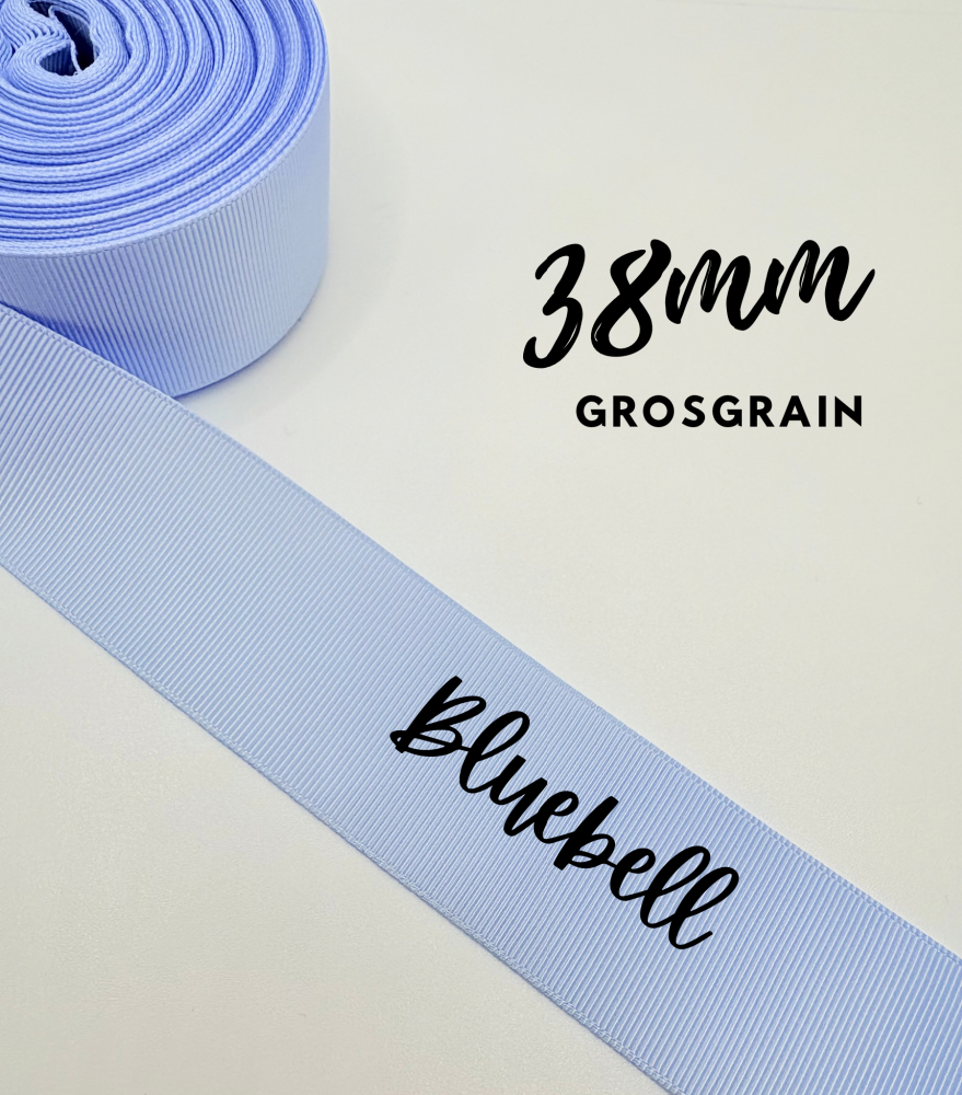 307 Bluebell 38mm Grosgrain Plain Grosgrain ribbon
