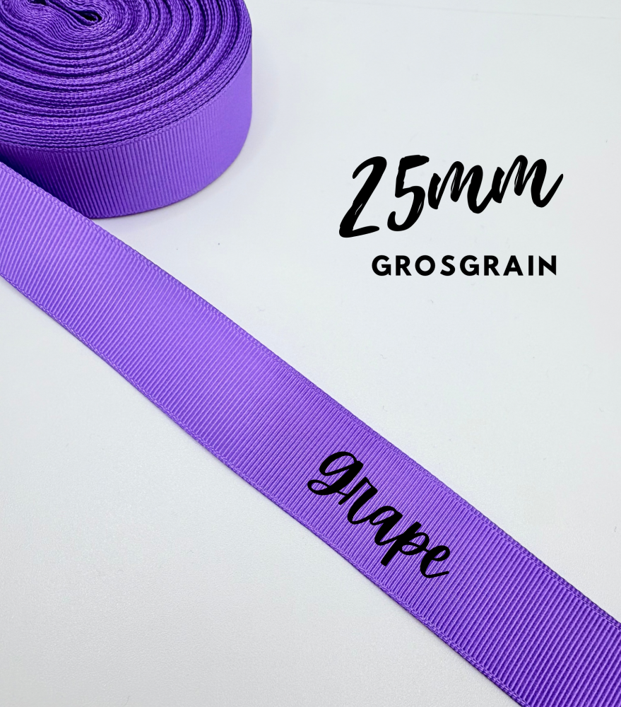 463 Grape Grosgrain Plain Grosgrain ribbon