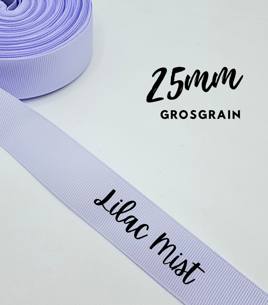 420 Lilac Mist Grosgrain Plain Grosgrain ribbon