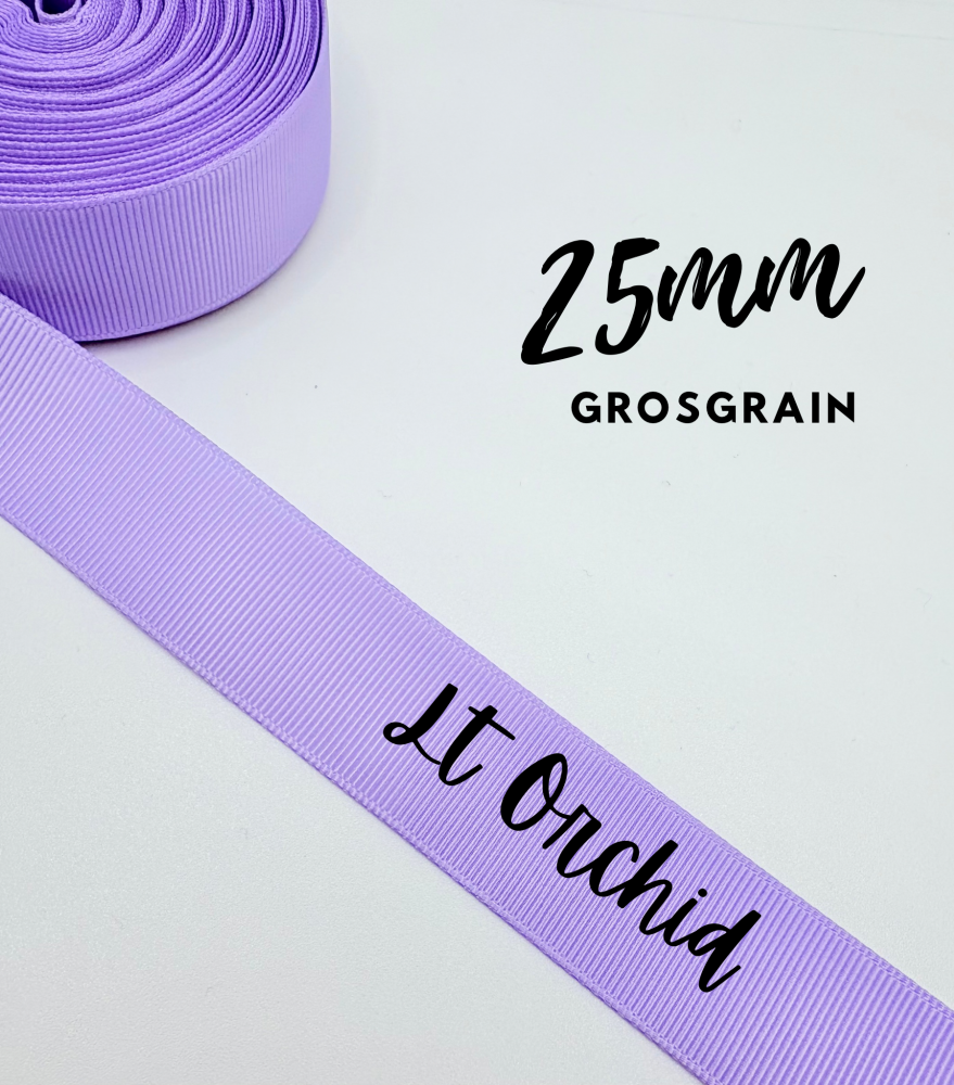 430 Lt Orchid Grosgrain Plain Grosgrain ribbon