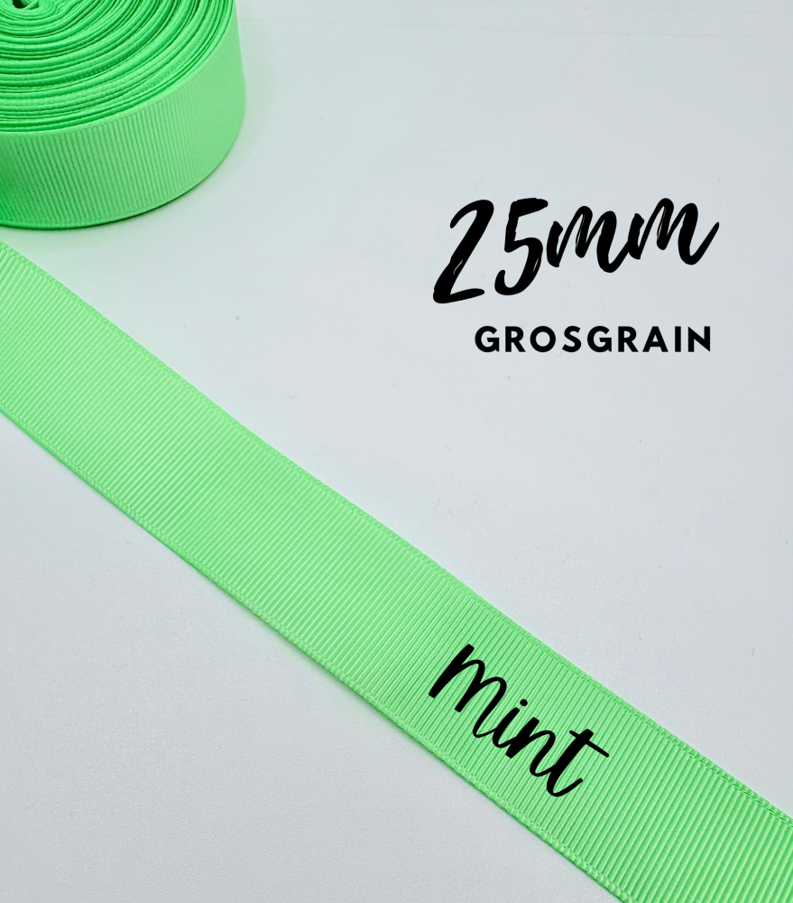 530 Mint Grosgrain Plain Grosgrain ribbon