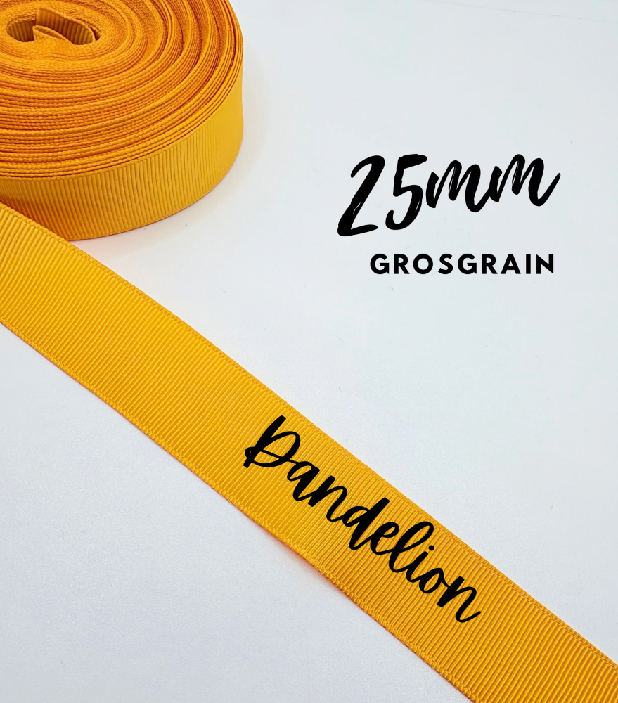 662 Dandelion Grosgrain Plain Grosgrain ribbon