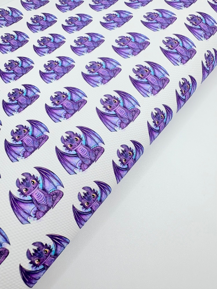 1015 - Toothless watercolour how to train your dragon printed canvas sheet