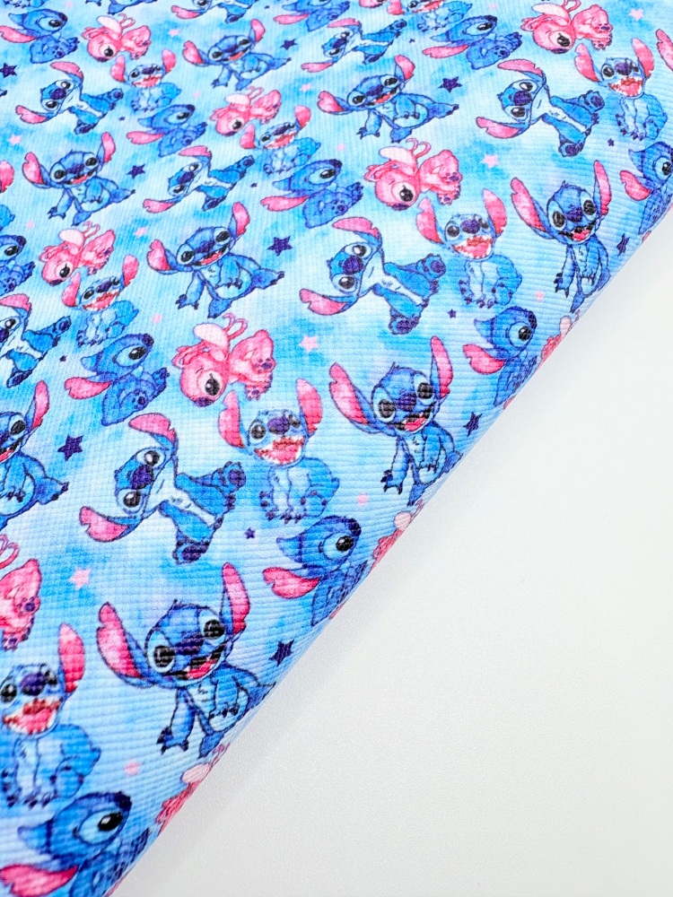 Angel & Stitch printed leatherette fabric