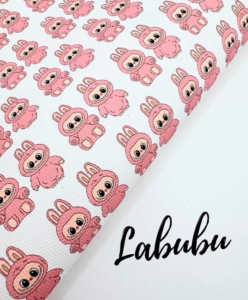 1281 - PINK LABUBU printed canvas sheet