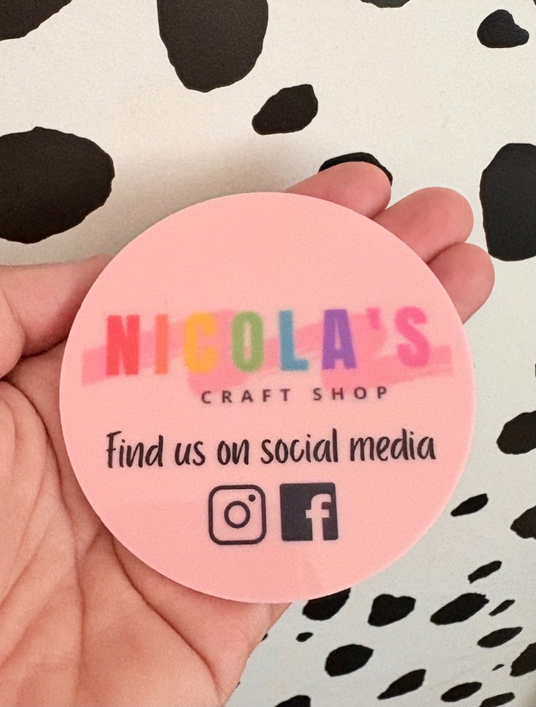 Acrylic Personalised Business logo disk disc