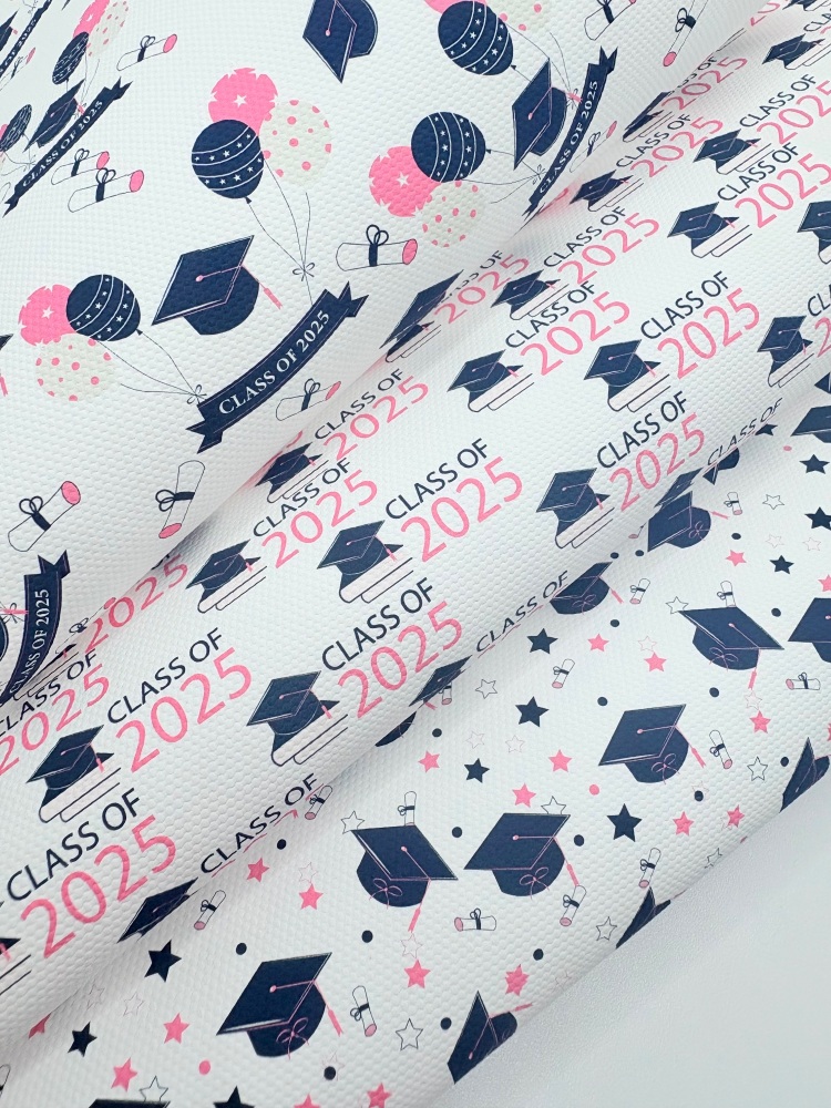 Pink Class Of 2025 Graduation printed canvas fiver friday bundle