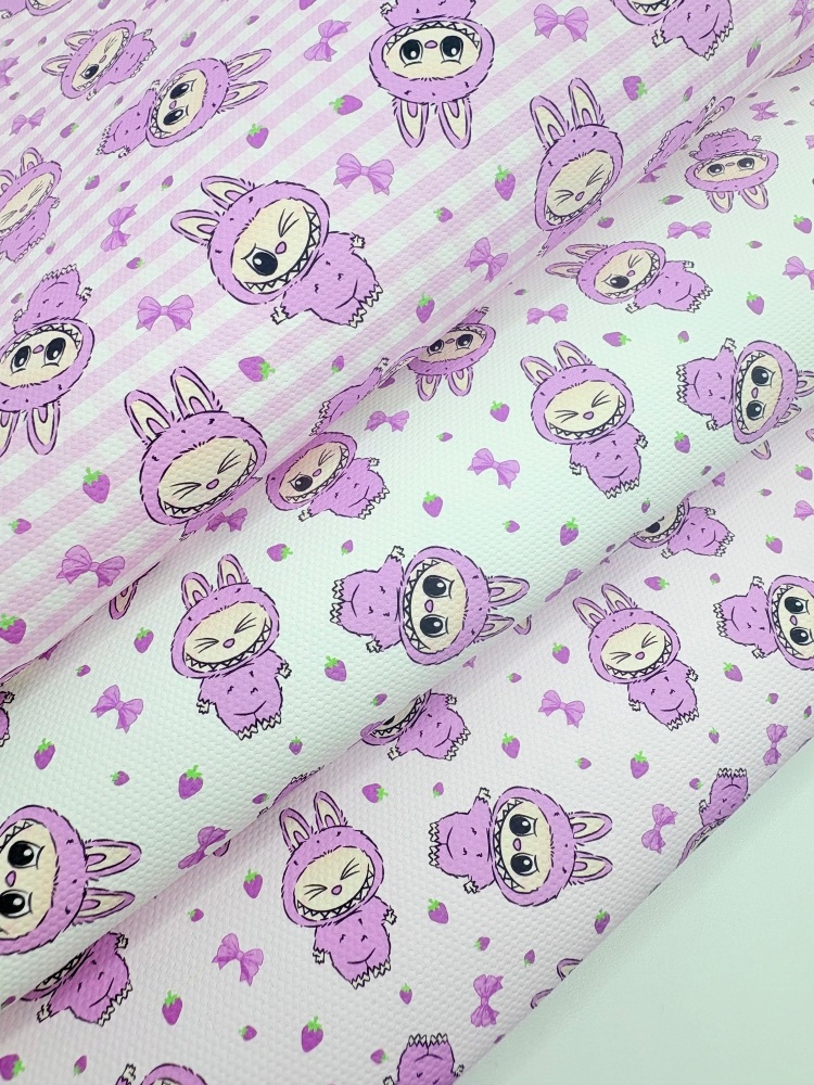 Lilac Plaid labubu printed canvas fiver friday bundle