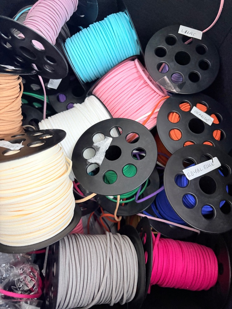 15 yard bundle chosen at random Korean suede cord