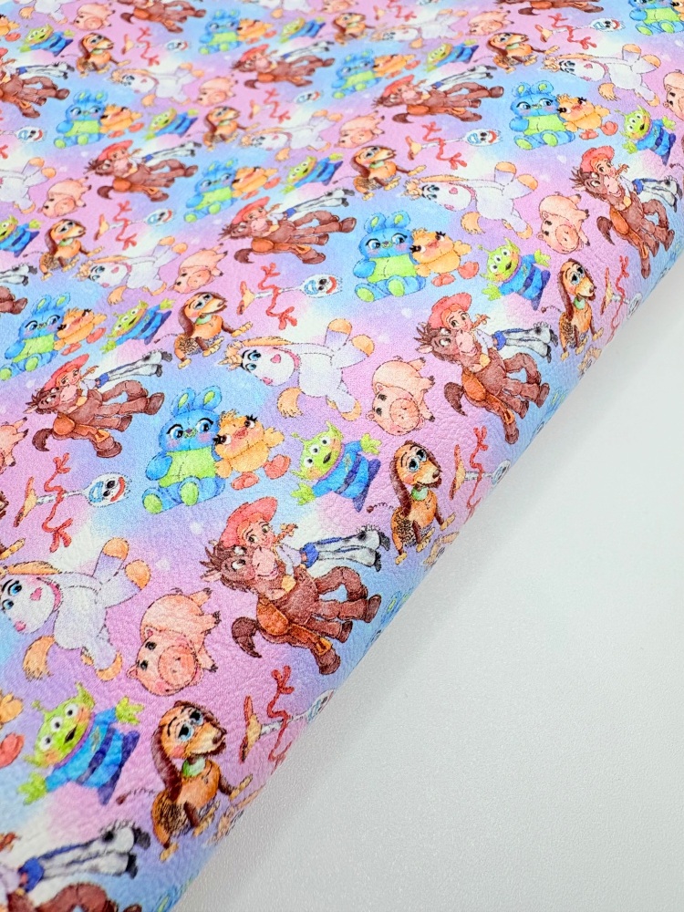 Limited 10 available Toy Story printed leatherette sheet