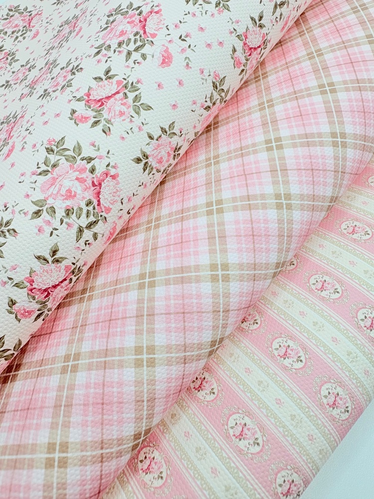 Pink Rose Floral printed canvas fiver friday bundle