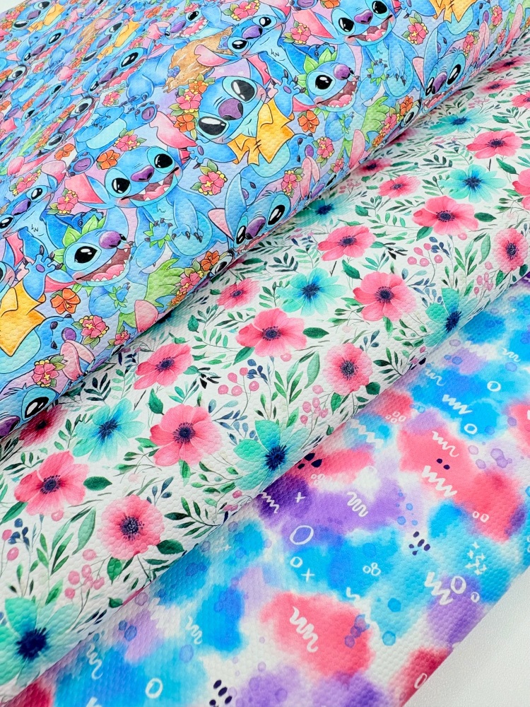 Stitch floral printed canvas fiver friday bundle