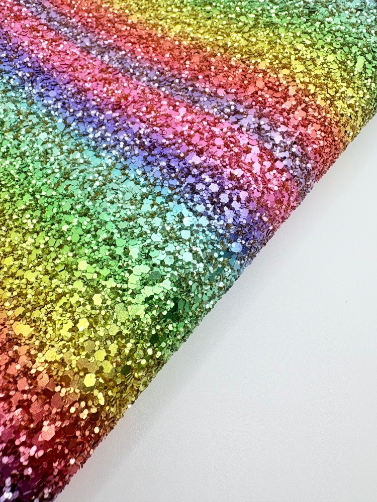 LUXURY - RAINBOW LINES Chunky Glitter