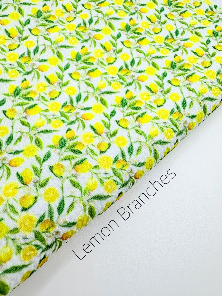 Lemon Branches Bullet Fabric