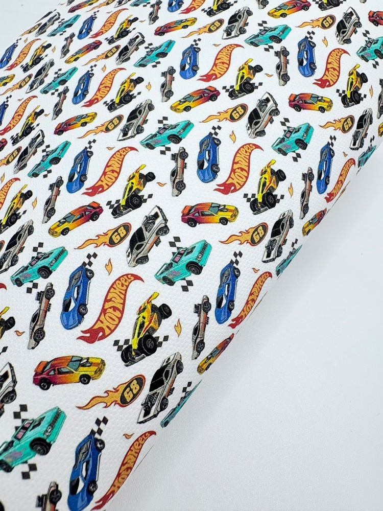 1418 - Hot Wheels Cars Printed canvas sheet