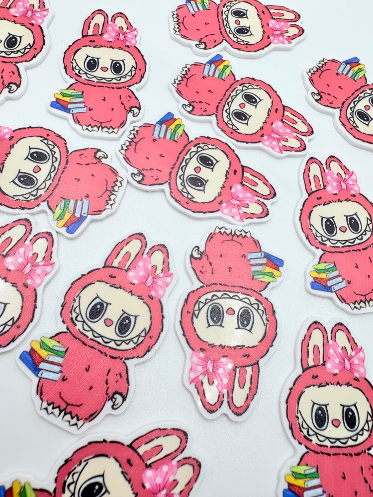 School labubu embellishment resin flatback embellishment
