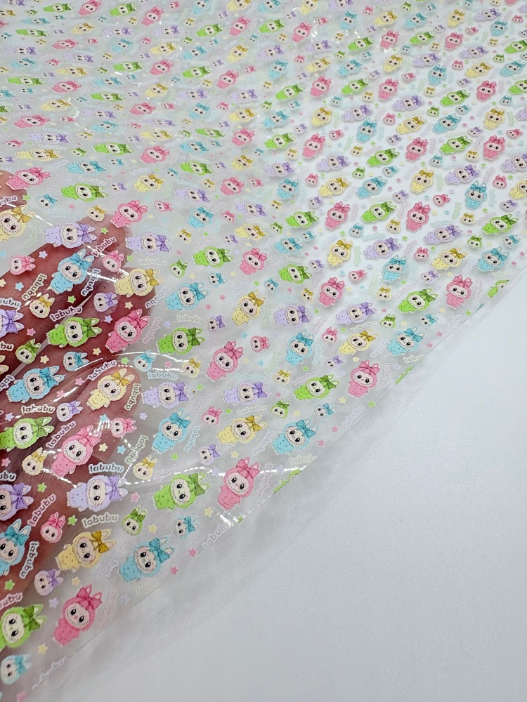 LABUBU Bright star printed jelly fabric
