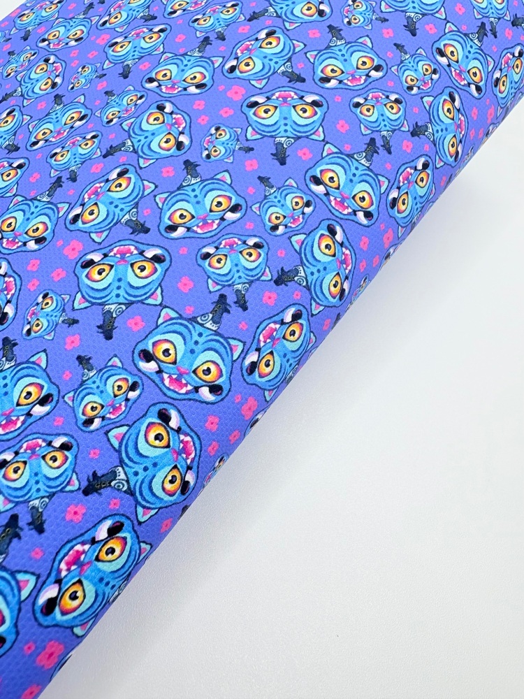 1759  - Derpy k pop demon hunters print printed canvas fabric sheet