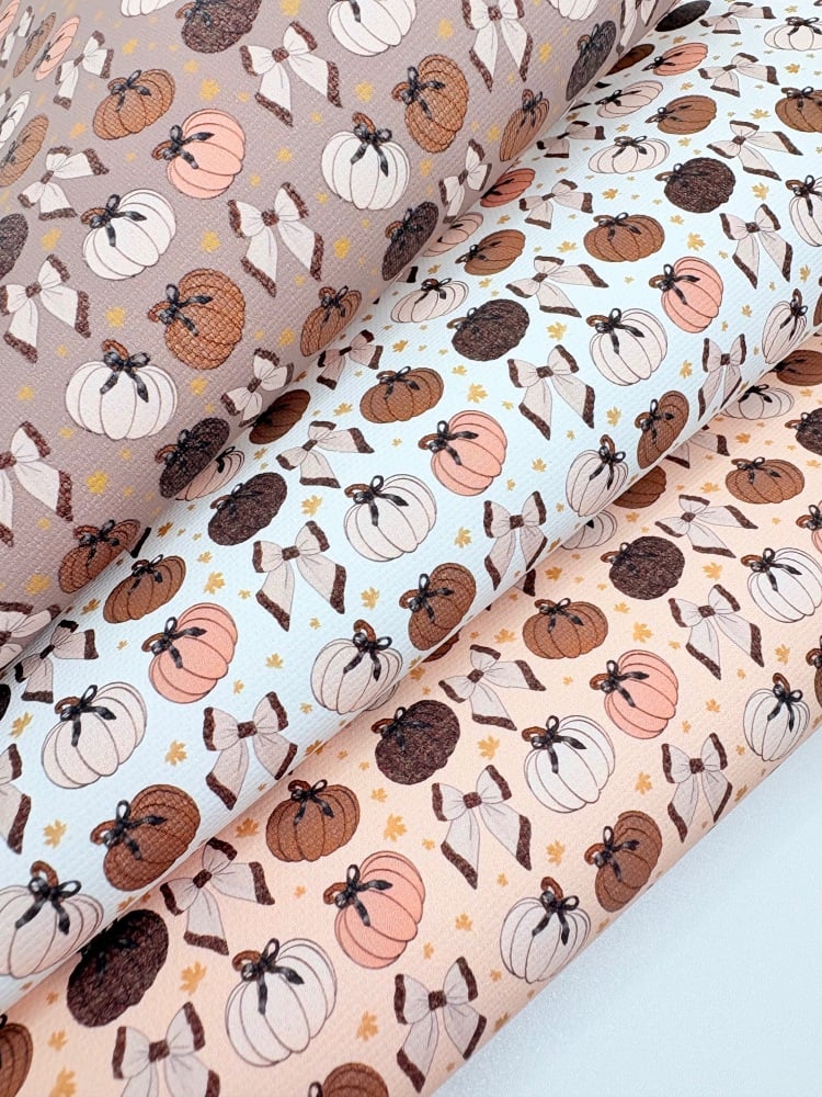 Autumn coquette pumpkins printed canvas fiver friday bundle
