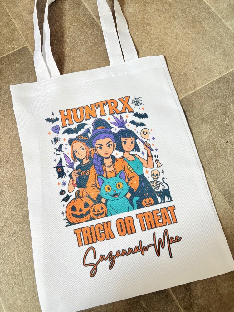 K POP - Trick or treat Halloween tote bag candy trick or treat