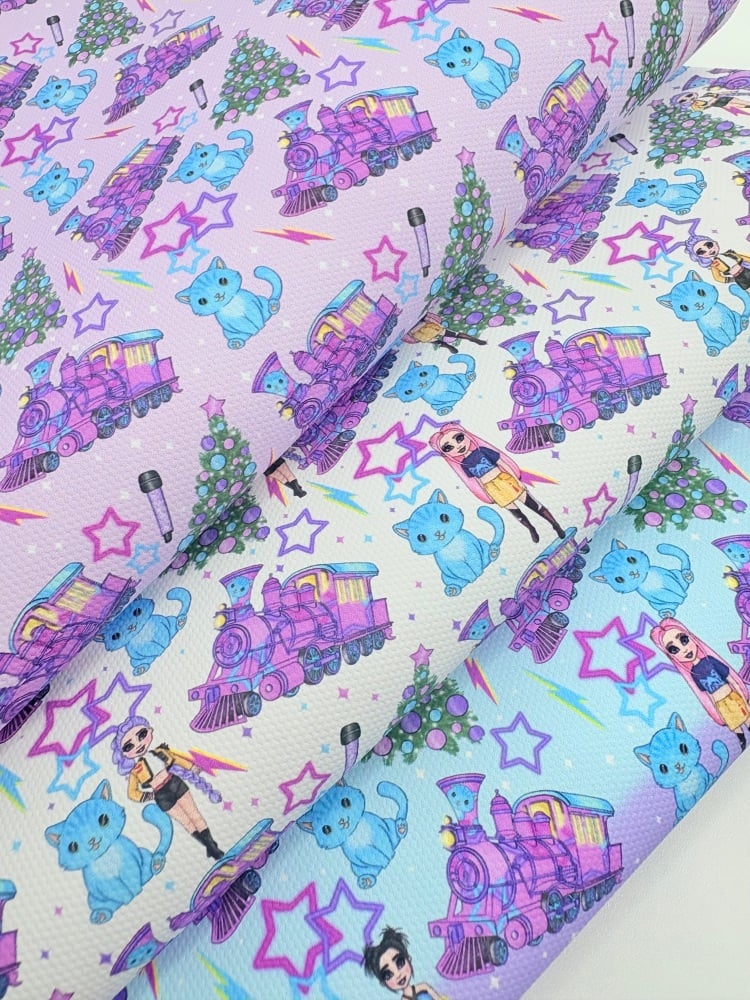 K POP Christmas Train printed canvas fiver friday bundle