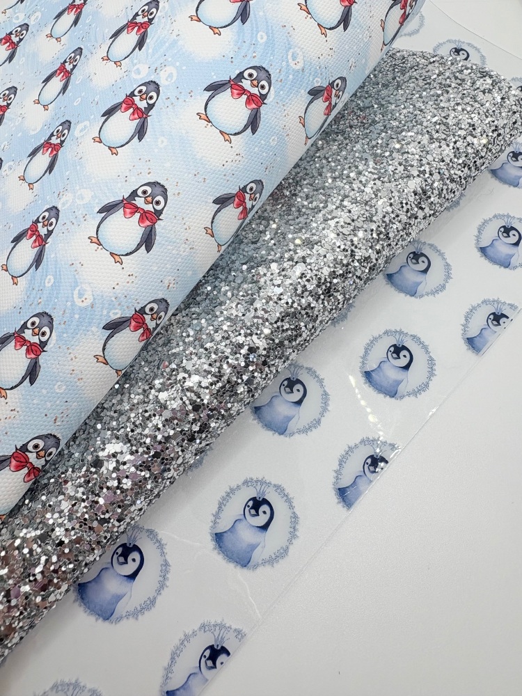 Silver penguin jelly printed canvas fiver friday bundle