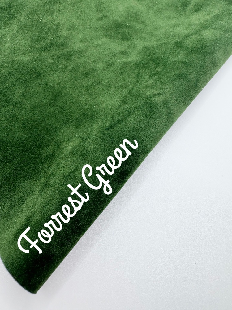 VELVET - Double Sided Forrest Green