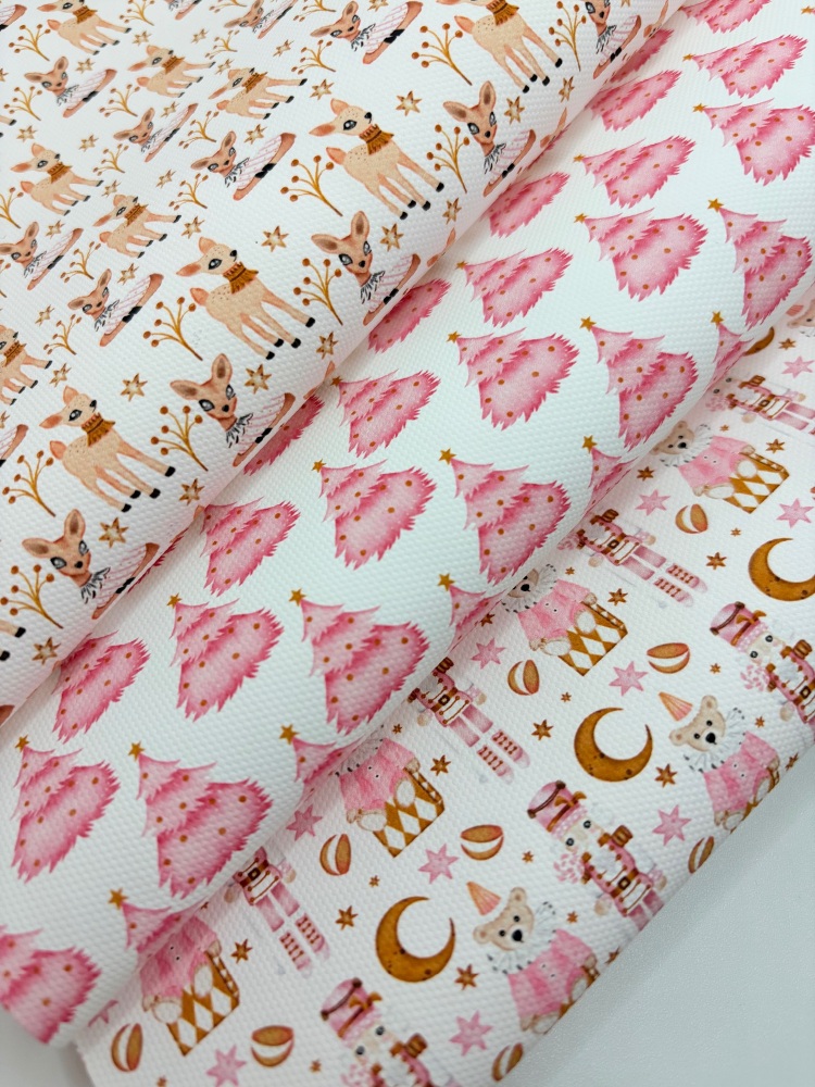 What a pretty pink christmas nutcracker fiver friday bundle
