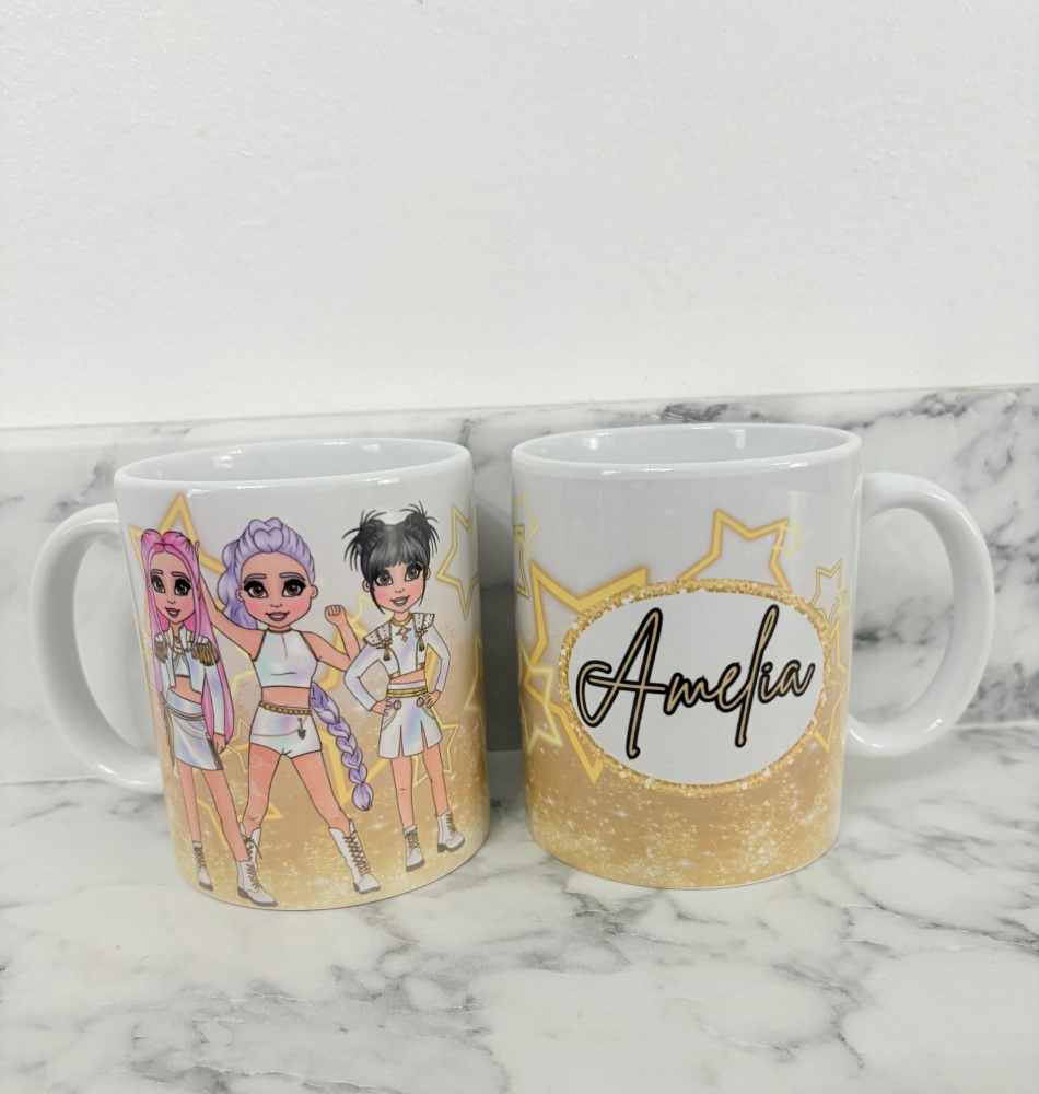 K pop girls Golden personalised printed 11oz Mug personalised