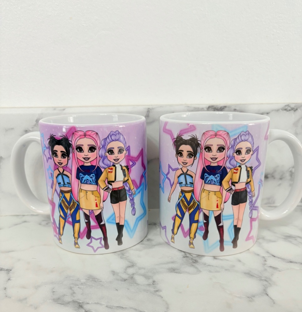 Design 2 K pop girls colourful personalised printed 11oz Mug personalised