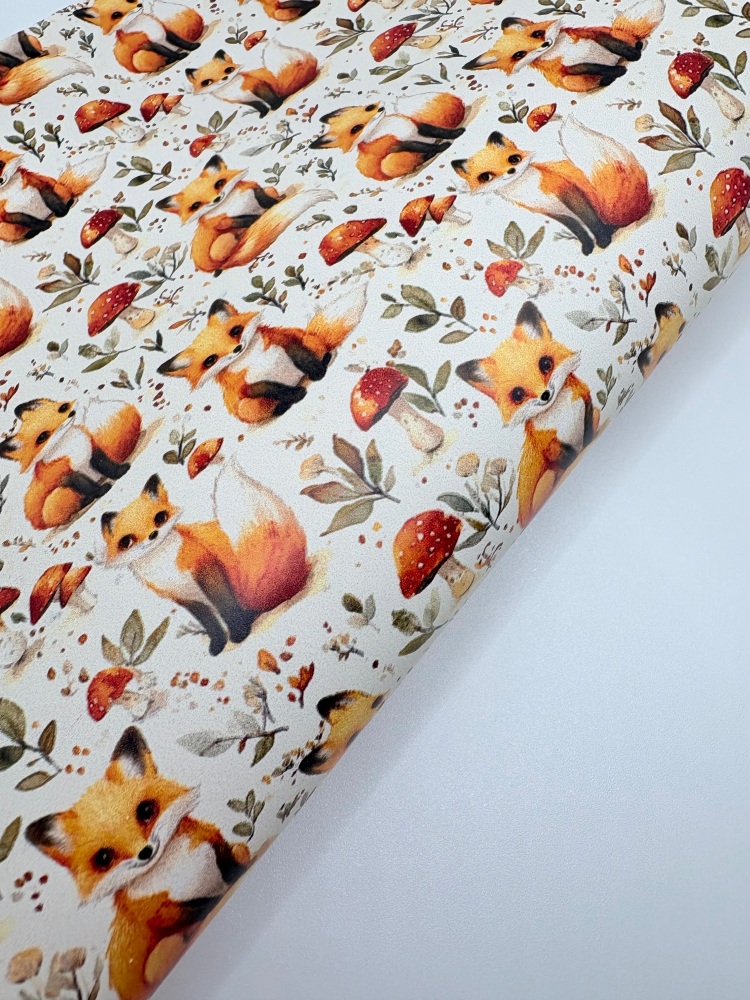 FOX - Autumn printed range - printed leatherette